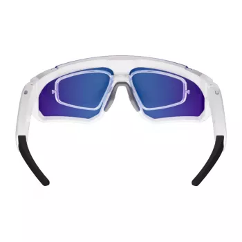 COLMI V06 AI White Sports Sunglasses with Blue Lenses