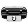 CONCEPT VF3060 Gofrownica 1400W 2-Slice Square Waffle Maker, Non-Stick Removable Plates, Adjustable Thermostat, Black/Stainless Steel