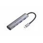Conceptronic 4-in-1 USB-C Hub Dock z 2x USB-C, 2x USB-A i 100W PD - Szary