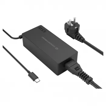 CONCEPTRONIC Ładowarka USB-C GaN 65W, 1-portowa, PD3.0/PPS, czarna