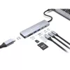 CONCEPTRONIC 7-in-1 USB-C Docking Station with HDMI, USB-C PD, 2x USB-A, SD & MicroSD Card Readers, 25 cm Cable, Space Grey