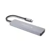CONCEPTRONIC 7-in-1 USB-C Docking Station with HDMI, USB-C PD, 2x USB-A, SD & MicroSD Card Readers, 25 cm Cable, Space Grey