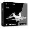 Conceptronic DONN35S Podstawka pod laptop z 7-w-1 stacją dokującą USB-C, Dual HDMI 4K60Hz, GbE, USB-C 5Gbps, 2x USB-A, 100W PD, Srebrny