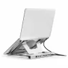 Conceptronic DONN35S Podstawka pod laptop z 7-w-1 stacją dokującą USB-C, Dual HDMI 4K60Hz, GbE, USB-C 5Gbps, 2x USB-A, 100W PD, Srebrny