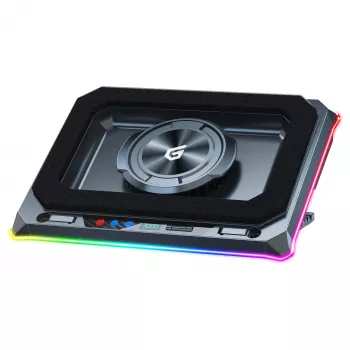 Podkładka chłodząca pod laptopa Conceptronic THYIA03B USB-C z uchwytem na smartfon, RGB, 12V
