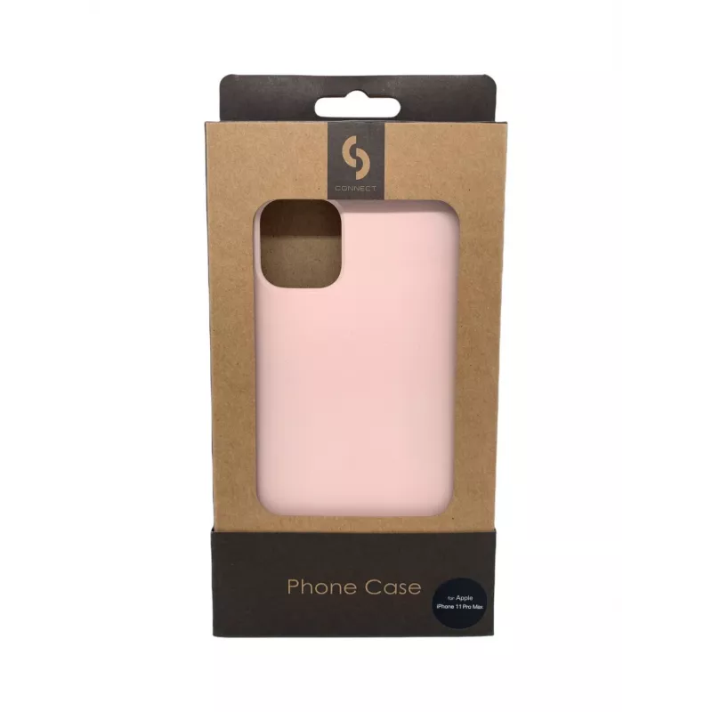 Connect Apple iPhone 11 Pro Max Soft Case z Dolną Osłoną Pink Sand
