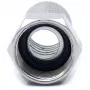 CONOTECH NS-511 Złącze kompresyjne typu F z uszczelką pogodową do kabla koncentrycznego RG6, 6,8 mm, niklowany mosiądz, 75 omów