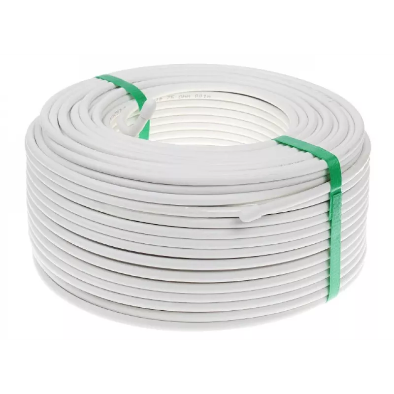 CONOTECH NS100 Trishield kabel koncentryczny 1m biały 75 Ohm potrójnie ekranowany