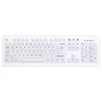 CONTOUR DESIGN Active Key AK-C8100 Pełnowymiarowa klawiatura bezprzewodowa (RF 2.4 GHz, membranowa, biała, QWERTZ)
