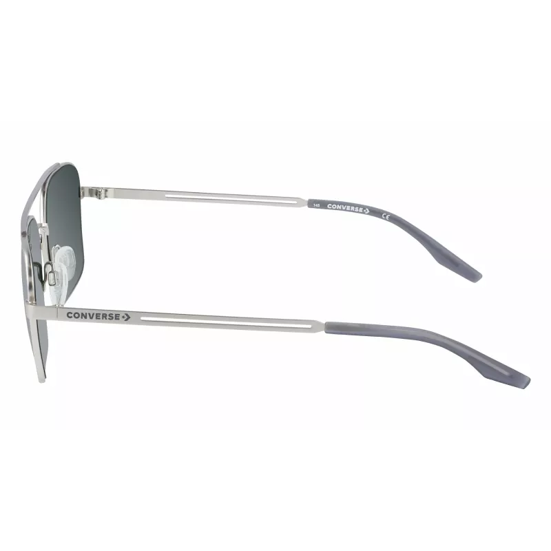 Converse CV101SACTI045 Okulary przeciwsłoneczne męskie prostokątne - czarna oprawka szare szkła 56mm