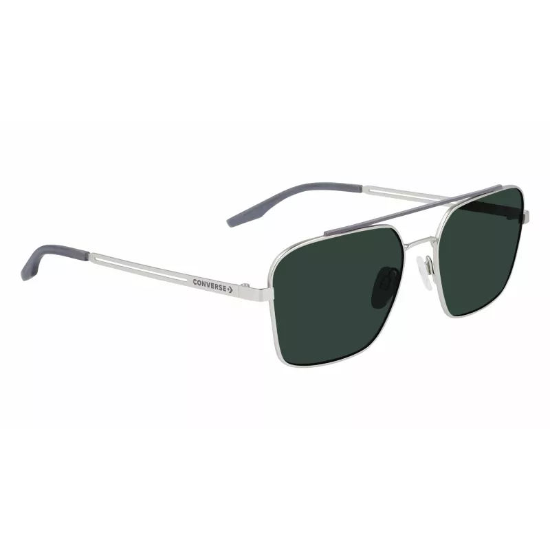 Converse CV101SACTI045 Okulary przeciwsłoneczne męskie prostokątne - czarna oprawka szare szkła 56mm