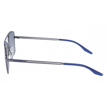 Okulary przeciwsłoneczne CONVERSE CV101STIVATE7 dla mężczyzn - czarna oprawka acetatowa, szare soczewki poliwęglanowe, ochrona UV400, 56/17/145 mm