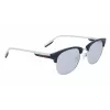 CONVERSE CV301SDSRUPT Męskie okulary przeciwsłoneczne kwadratowe, czarna oprawka acetatowa, szare soczewki poliwęglanowe 52mm