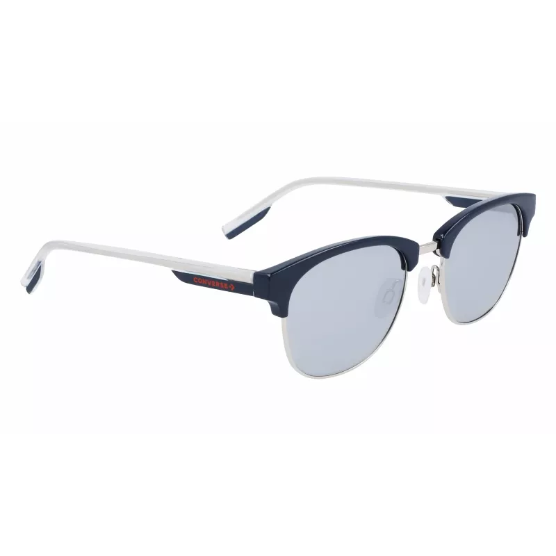 CONVERSE CV301SDSRUPT Męskie okulary przeciwsłoneczne kwadratowe, czarna oprawka acetatowa, szare soczewki poliwęglanowe 52mm