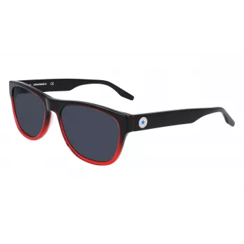 Converse CV500SALLS055 Męskie okulary przeciwsłoneczne prostokątne czarno-szare 57mm