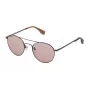 CONVERSE Unisex Okulary Przeciwsłoneczne Prostokątne SCO057Q520K53 - Czarna Oprawka Szare Szkła 52/21/140 mm