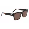 Okulary przeciwsłoneczne CONVERSE Women's C501SALTAR239, prostokątne, soczewki dymne, oprawka z czarnego acetatu, 56/18/140 mm
