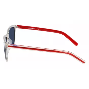 Okulary przeciwsłoneczne CONVERSE dla kobiet CV506SCHUCK10 - kwadratowa oprawka acetatowa, ochrona UV400, soczewki 57 mm