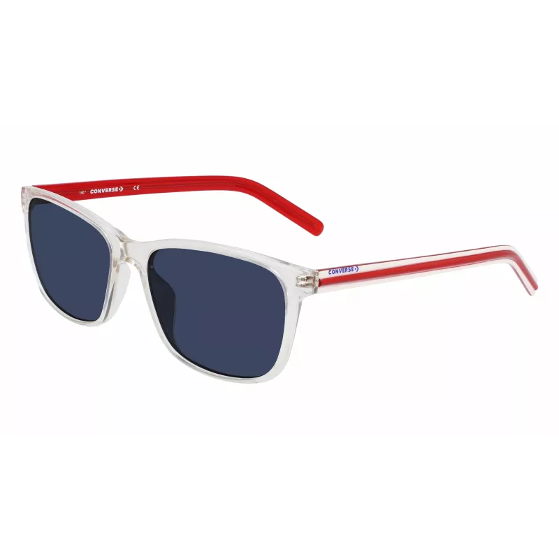 Okulary przeciwsłoneczne CONVERSE dla kobiet CV506SCHUCK10 - kwadratowa oprawka acetatowa, ochrona UV400, soczewki 57 mm