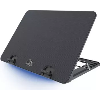 Cooler Master ErgoStand IV Podstawka chłodząca do notebooka z wentylatorem 120mm, 4-portowy hub USB, 5 ustawień wysokości, czarny R9-NBS-E42K-GP