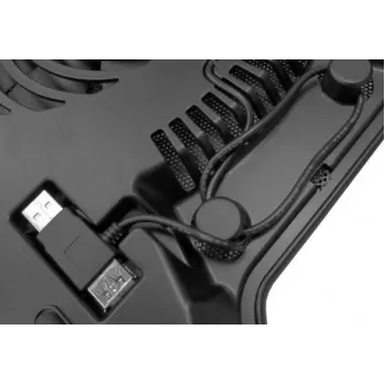 Cooler Master NotePal X-Slim R9-NBC-XSLI-GP 160mm podkładka chłodząca USB do laptopa z portem pass-through, czarna