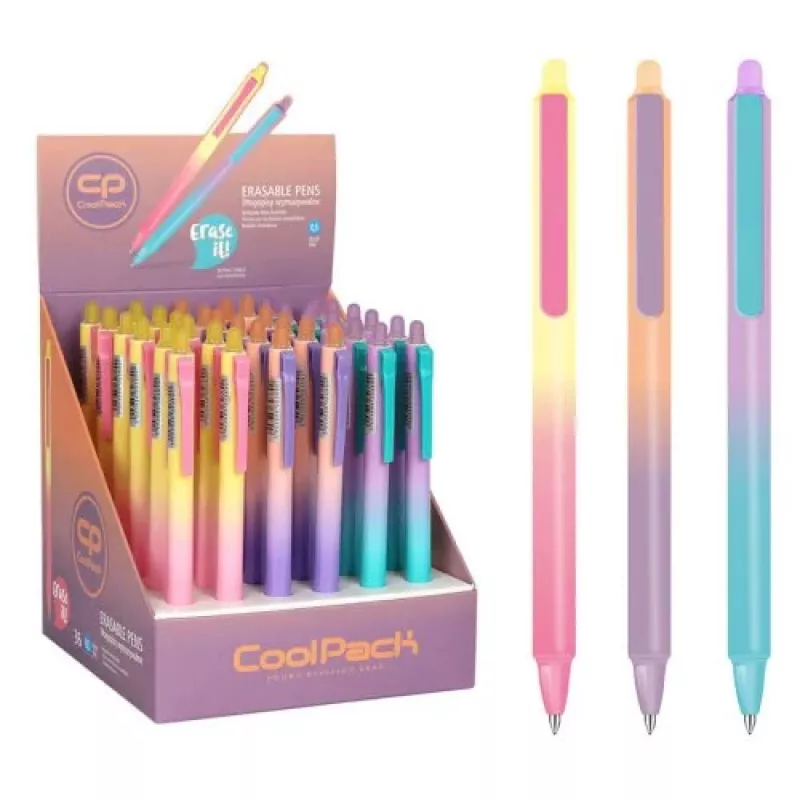 COOLPACK Gradient Light Długopis ścieralny chowany 0,5 mm czarny tusz