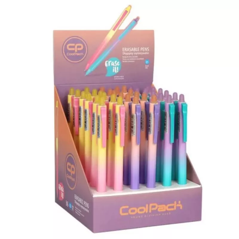 COOLPACK Gradient Light Długopis ścieralny chowany 0,5 mm czarny tusz