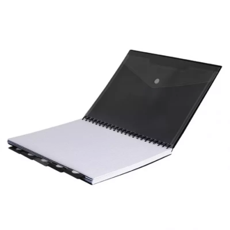 COOLPACK Notatnik spiralny A4 czarny - 80 kartek w kratkę