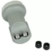 Konwerter LNB Twin CORAB C120TWN – 2 wyjścia, 40 mm feedhorn, niski szum 0,1 dB, wodoszczelny typ F