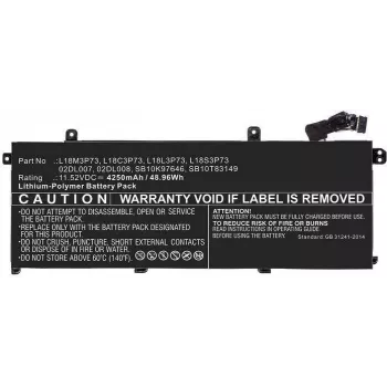 Bateria do laptopa COREPARTS 48,96Wh Li-Pol 11,52V 4250mAh Czarna - Zamiennik dla Lenovo ThinkPad T14/P14s Series (5B10W51826-CP)