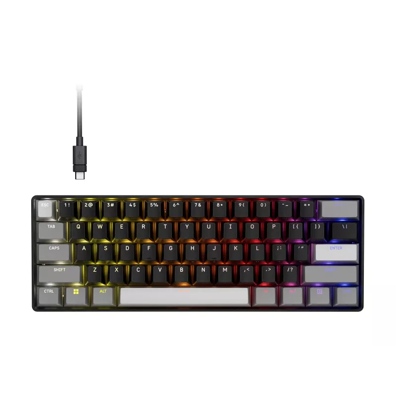 CORSAIR CLIPPER PRO MINI 60 Hall Effect klawiatura gamingowa czarna