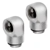 Corsair Hydro X Series 90° Adapter obrotowy G1/4 cala Chrom (2 szt.) - CX-9055008-WW