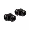 Corsair Hydro X Series XF Hardline Adapter 90 Degree 12mm AD to 12mm AD Hardtube, Pack of 2, Czarny
