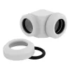 CORSAIR Hydro X Series XF Adapter do twardych rurek 90 stopni 12mm OD do 12mm OD - Zestaw 2 szt., Biały
