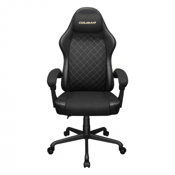 Fotel gamingowy COUGAR Fusion EX Gold F Czarny ze złotymi akcentami