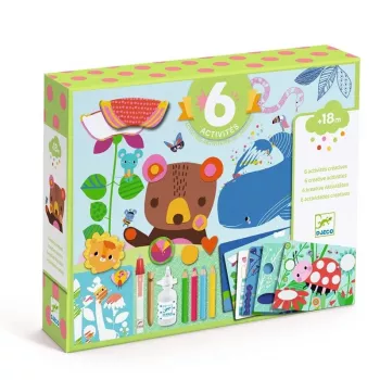 Creative Mouse and Friends zestaw kolaży od Djeco