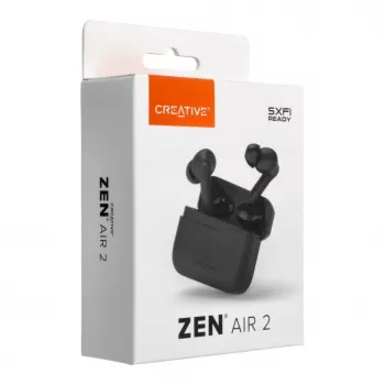 Creative Zen Air 2 True Wireless słuchawki douszne z hybrydową ANC, czarne