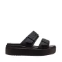 Sandały na koturnie Crocs Brooklyn Low dla kobiet, czarne, EU 38-39