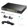 Cudy GS1018PS2 16-Port Gigabit PoE+ Switch z 2 portami uplink i 2 gniazdami SFP 200W