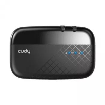 Cudy MF4 4G LTE mobilny router Wi-Fi hotspot, 300 Mbps jednopasmowy 2.4 GHz, do 10 urządzeń, bateria 2000 mAh, czarny