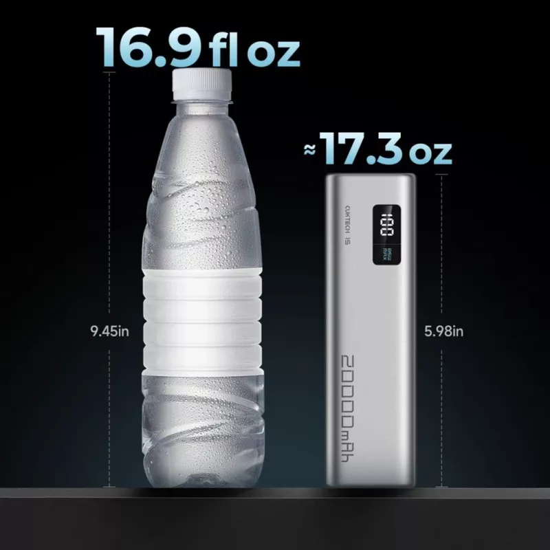 Cuktech CUKP200XGLGR 20000 mAh 100W Power Bank Szary