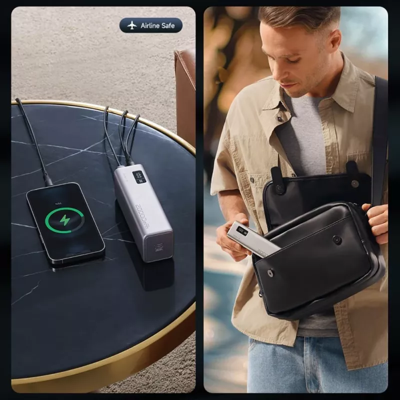 Cuktech CUKP200XGLGR 20000 mAh 100W Power Bank Szary