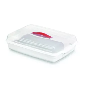 CURVER Pudełko do transportu ciasta prostokątne 45x29,5x11,1 cm białe