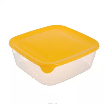 CURVER Fresh & Go Kwadratowy Pojemnik na Żywność 0,8L Żółty