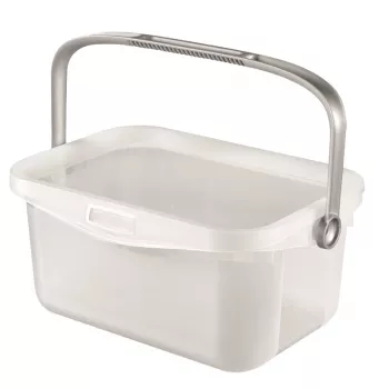 CURVER Multiboxx 3L przezroczyste pudełko do przechowywania z pokrywką i zintegrowanym uchwytem, 26 x 18 x 11 cm, odporny na uderzenia polipropylen, można układać w stos