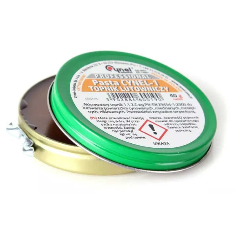 CYNEL UNIPRESS CYNEL-1 40g Pasta topnikowa do lutowania miękkiego