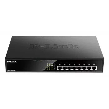 D-Link DGS-1008MP-RFB 8-portowy stacjonarny przełącznik Gigabit PoE+