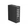 D-Link DIS-100G-10 - 10-portowy gigabitowy przemysłowy przełącznik niezarządzalny, 8x RJ45 + 2x SFP