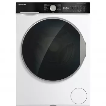 DAEWOO WD-FC85514W1A-DE Pralka ładowana od przodu, 8 kg, 1400 obr/min, Biały/Czarny
