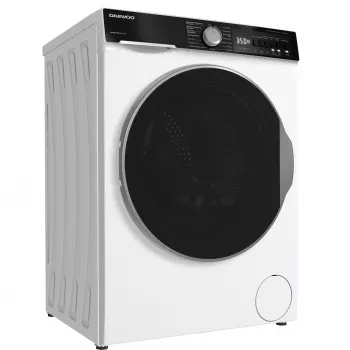 DAEWOO WD-FC85514W1A-DE Pralka ładowana od przodu, 8 kg, 1400 obr/min, Biały/Czarny